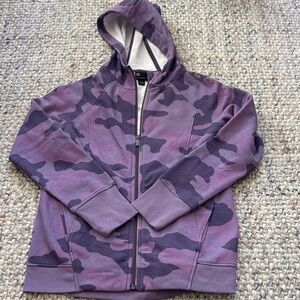 Kids Camouflage Oversized Purple Hoodie Jacket- NWOT